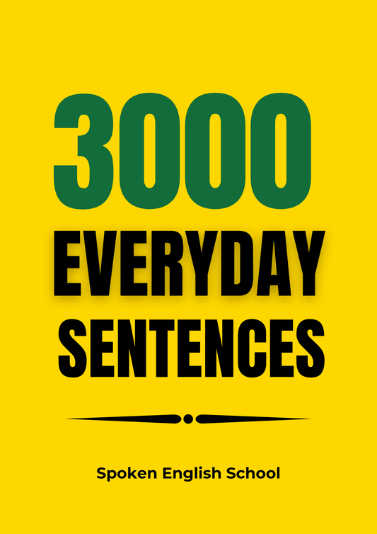 Spoken English Book Set (Combo Of 3) | 3000 Everyday Vocabulary + 3000 Daily Use Sentences+ Spoken English Book
