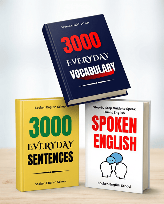 Spoken English Book Set (Combo Of 3) | 3000 Everyday Vocabulary + 3000 Daily Use Sentences+ Spoken English Book